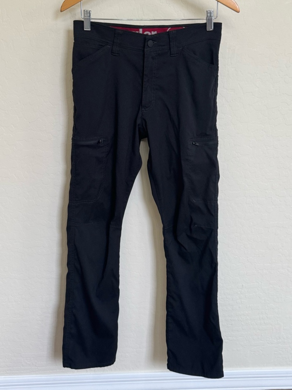 Wrangler ATG Men's Outdoor Performance Zip Cargo Pants - Black Size 29/30